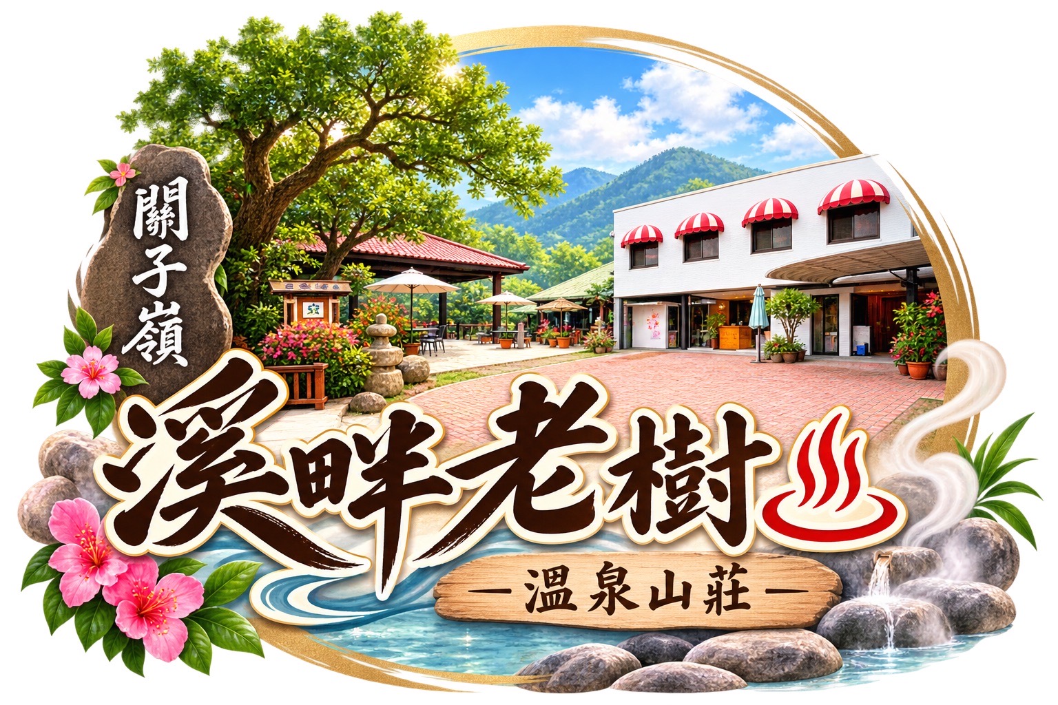 溪畔老樹山莊｜關子嶺泥漿溫泉住宿・百年老樹下的自然療癒假期